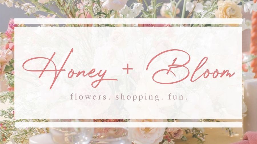 Logo for Honey + Bloom shopping event at The Shops on Sydenham