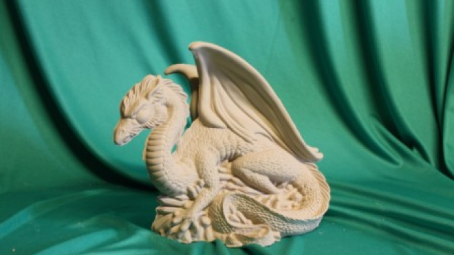 dragon made of ceramic 