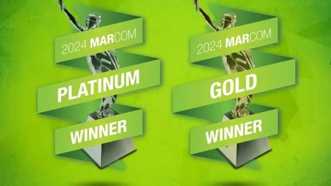 Marcom Awards Gold and Platinum 