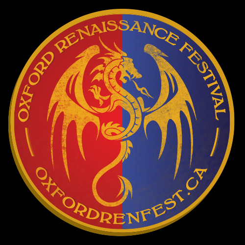 Oxford Renaissance Festival - Red and blue Logo