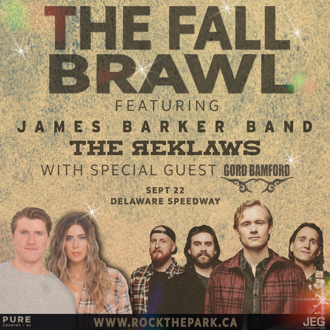 The fall Brawl concert info poster 