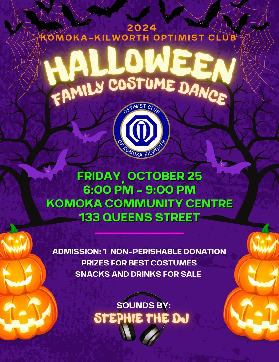 halloween dance poster