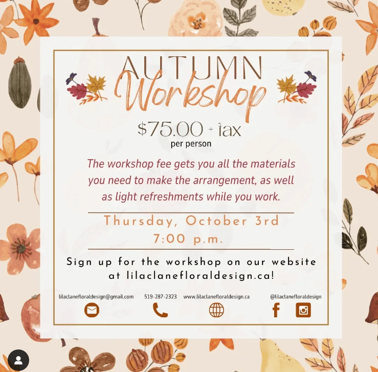 Autumn Workshop