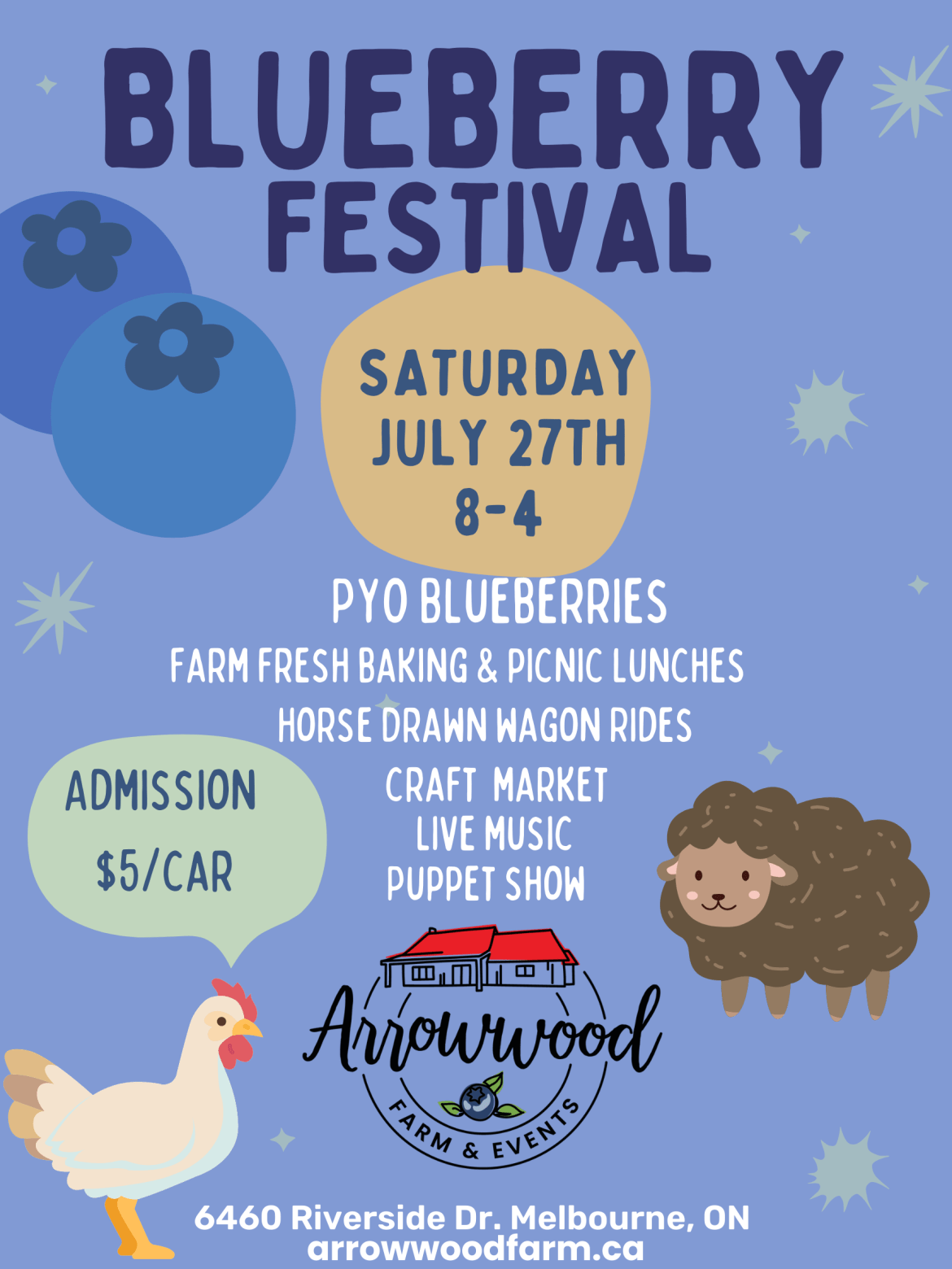 Blueberry Festival Poster