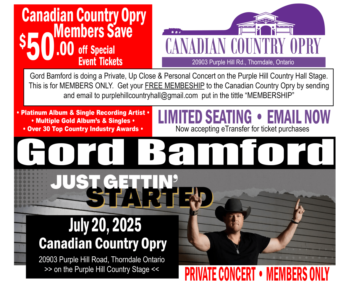 Gord Bamford Concert