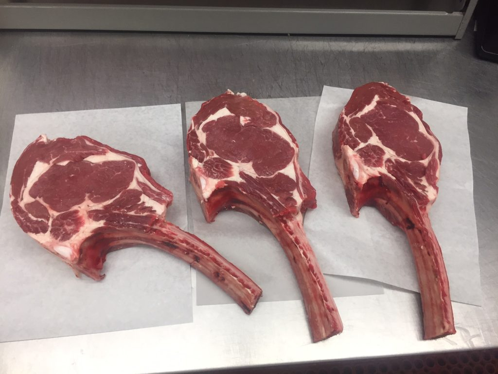 Fresh lamb chops