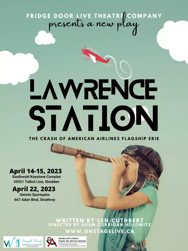 Teaser Poster for Lawrence Station Play taking place in April 2023