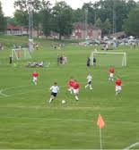 kids playing on the cuddy sports field 