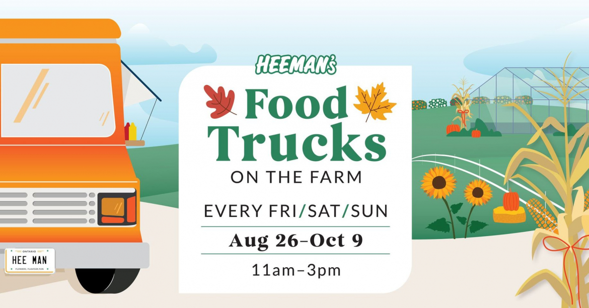 food trucks on the farm event poster 