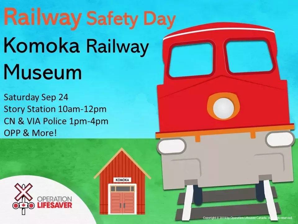 Komoka Railway Museum Railway Safety Day event flyer 2022