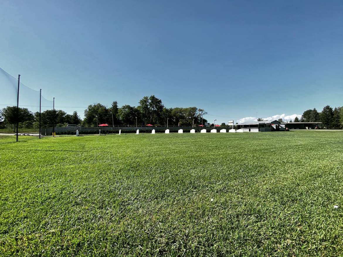 the green on glendon driving range 